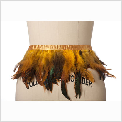 Yellow Feather Fringe - Full