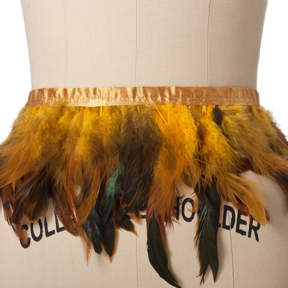 Yellow Feather Fringe
