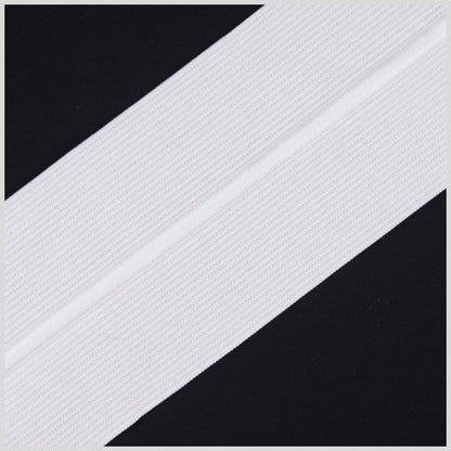 3" White Drawstring Elastic