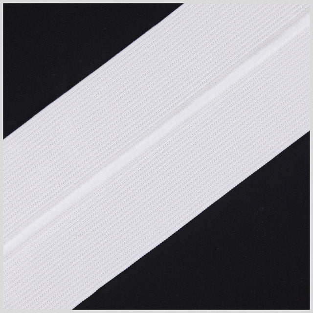 3" White Drawstring Elastic