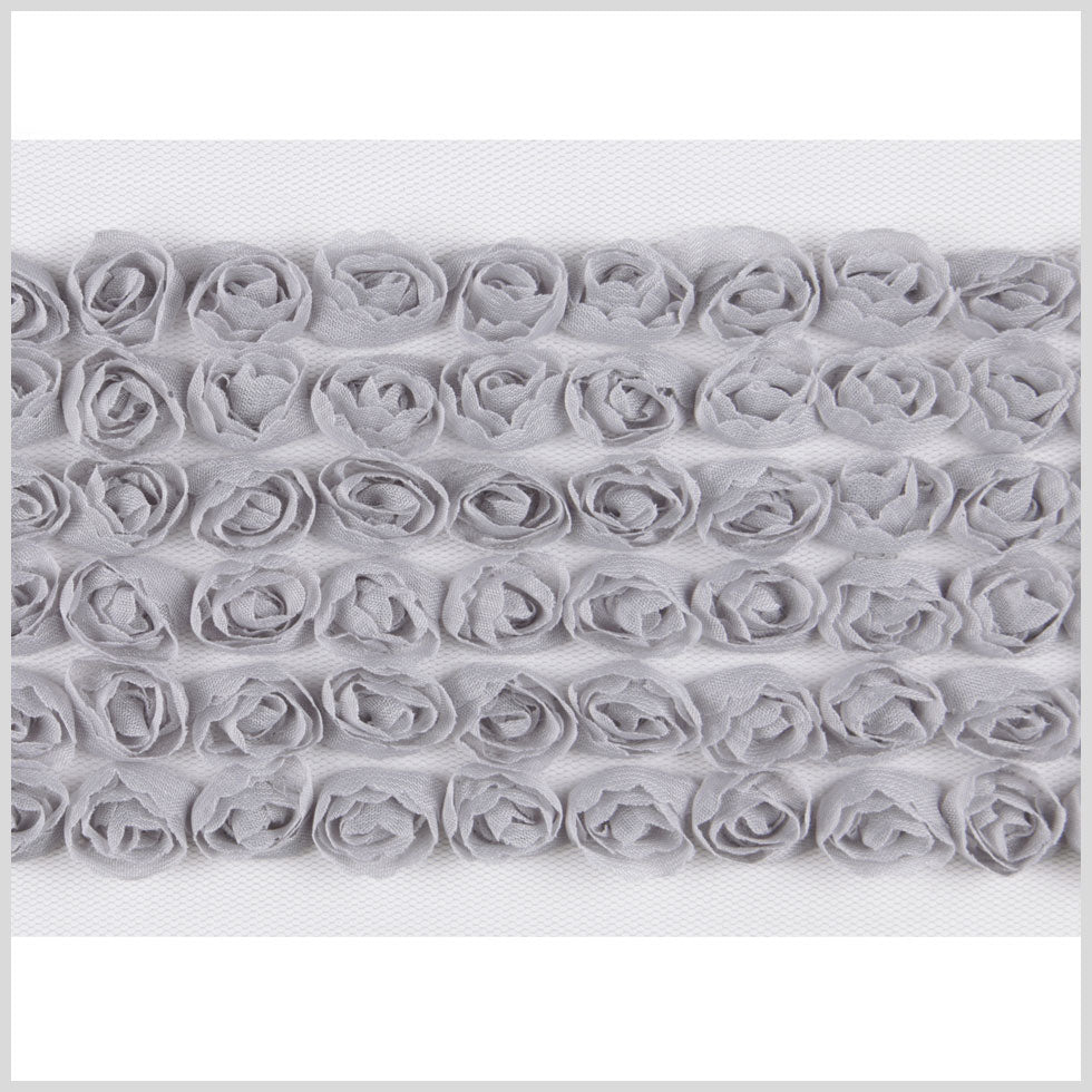 Pearl Gray Floral Lace