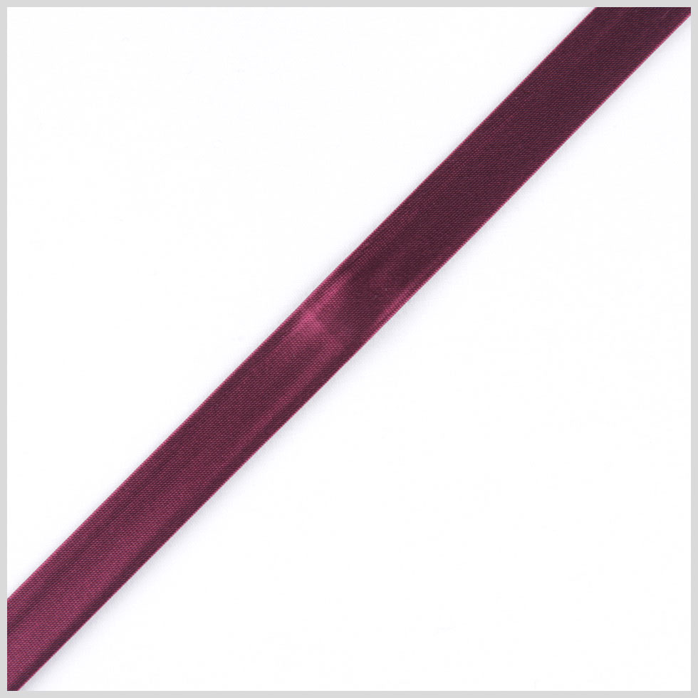 Wine Double Fold Satin Bias Tape