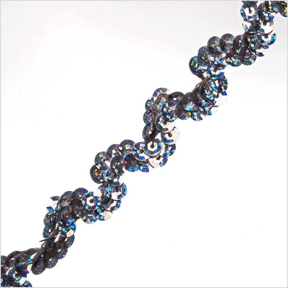 Silver Ric Rac Sequin