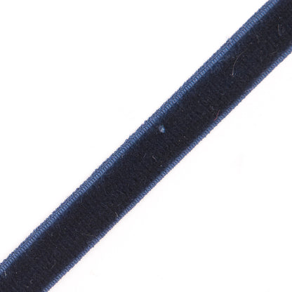 Navy Stretch Velvet Ribbon - 0.25" Detail