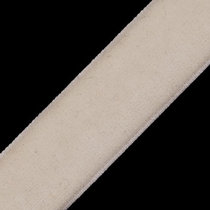 Stretch Velvet Ribbon Trim Made in Italy - 0.625" - Ivory - Gislaine Collection Detail