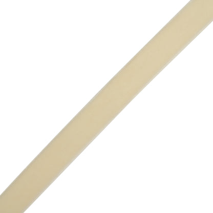 Stretch Velvet Ribbon Trim Made in Italy - 0.625" - Ivory - Gislaine Collection Folded