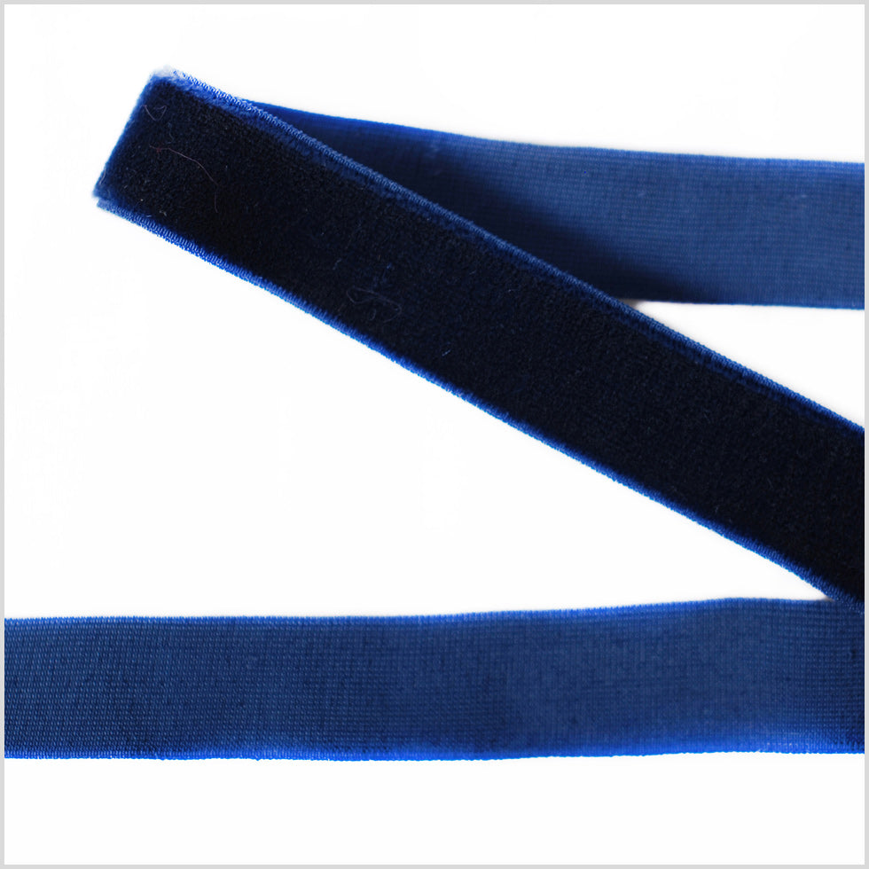 Navy Stretch Velvet Ribbon - 0.625