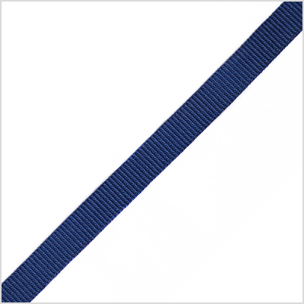 Navy Stretch Grosgrain - 0.375"