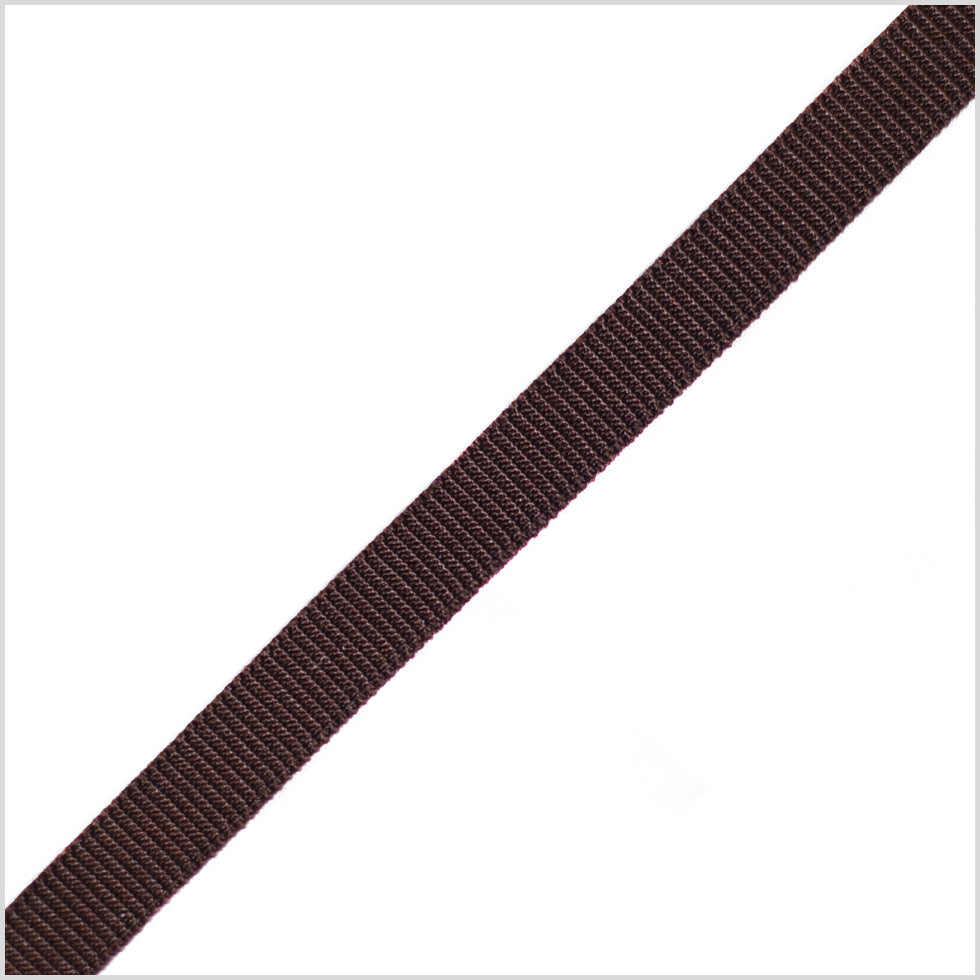 Brown Stretch Grosgrain - 0.375"
