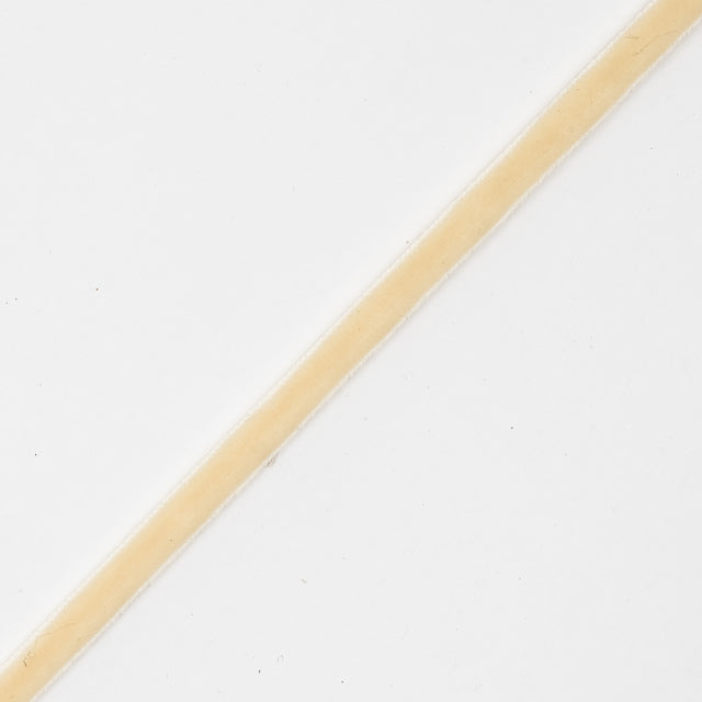 Ivory Double Face Velvet Ribbon - 1/8