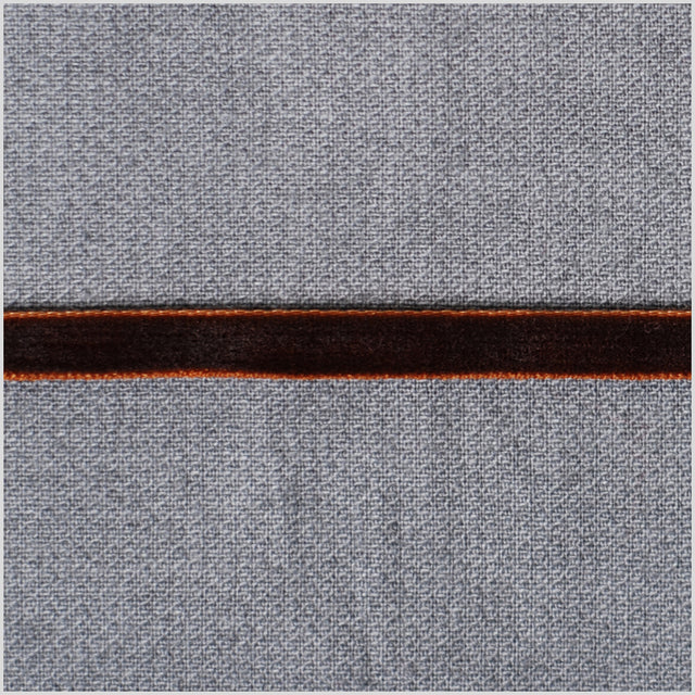 Brown Double Face Velvet Ribbon - 1/8