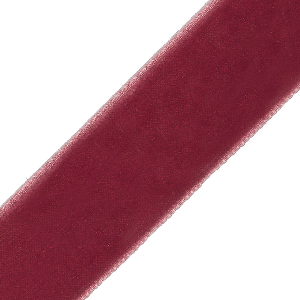 Dusty Rose Double Face Velvet Ribbon - 1.5 - Detail