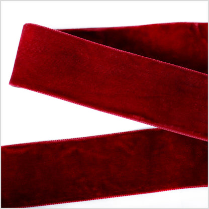 Burgundy Double Face Velvet Ribbon - 1.5