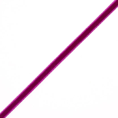 Plum Single Face Velvet Ribbon - 0.125