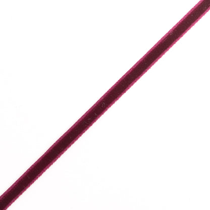 Wine Single Face Velvet Ribbon - 0.125