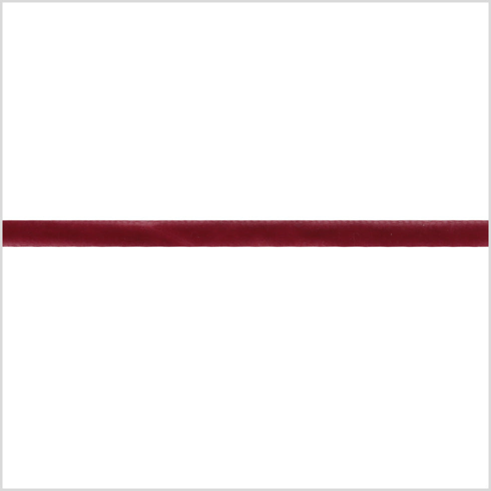 Old Rose Single Face Velvet Ribbon - 0.125