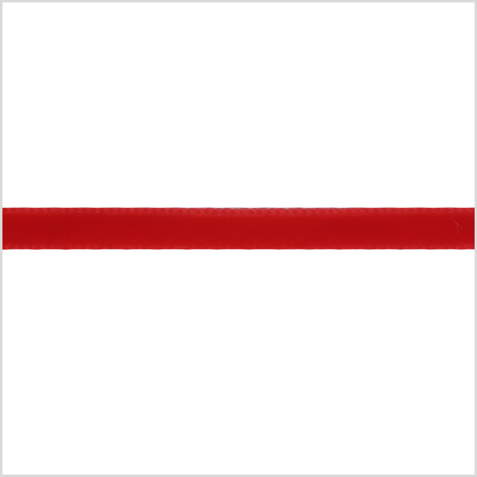Red Single Face Velvet Ribbon - 0.125