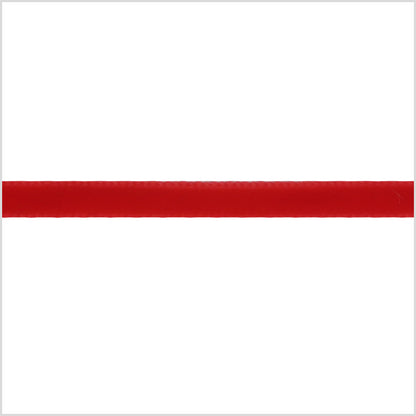 Red Single Face Velvet Ribbon - 0.125