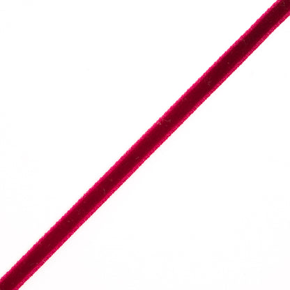 Italian Dark Red Single Face Velvet Ribbon - 5mm