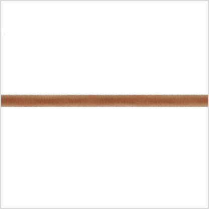 Italian Coffee Single Face Velvet Ribbon - 5mm