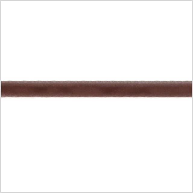 Tan Single Face Velvet Ribbon - 0.125
