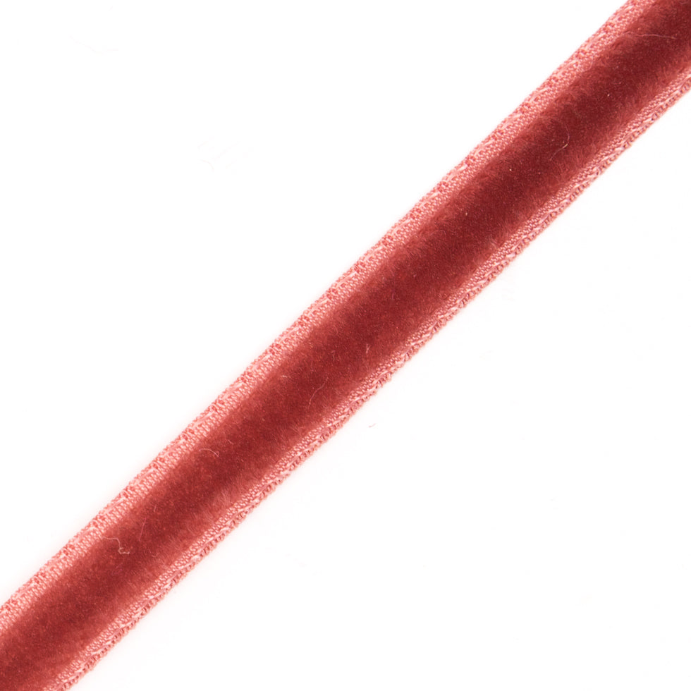 Italian Guava Single Face Velvet Ribbon - 5mm Detail
