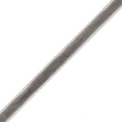 Italian Gray Single Face Velvet Ribbon - 5mm Detail