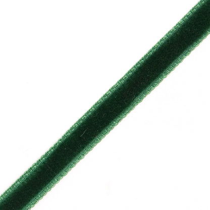 Dark Green Single Face Velvet Ribbon - 0.125 - Detail