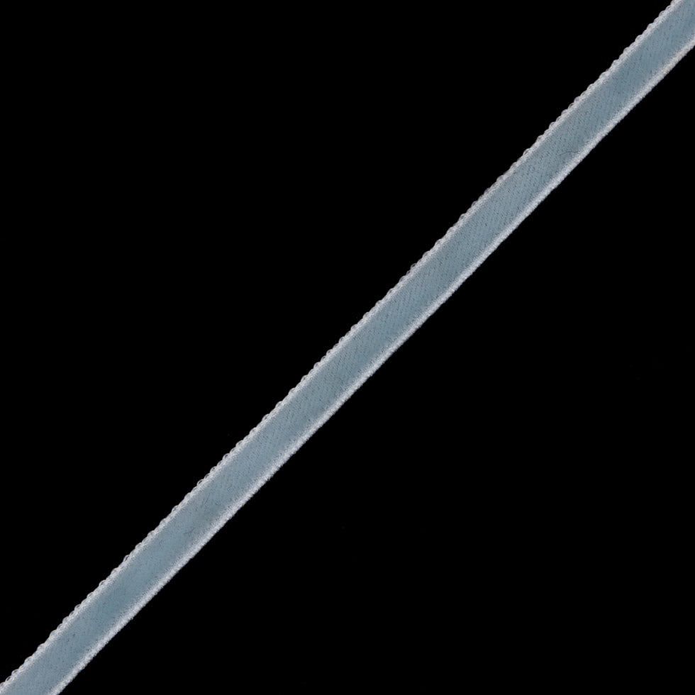 Baby Blue Single Face Velvet Ribbon - 0.125