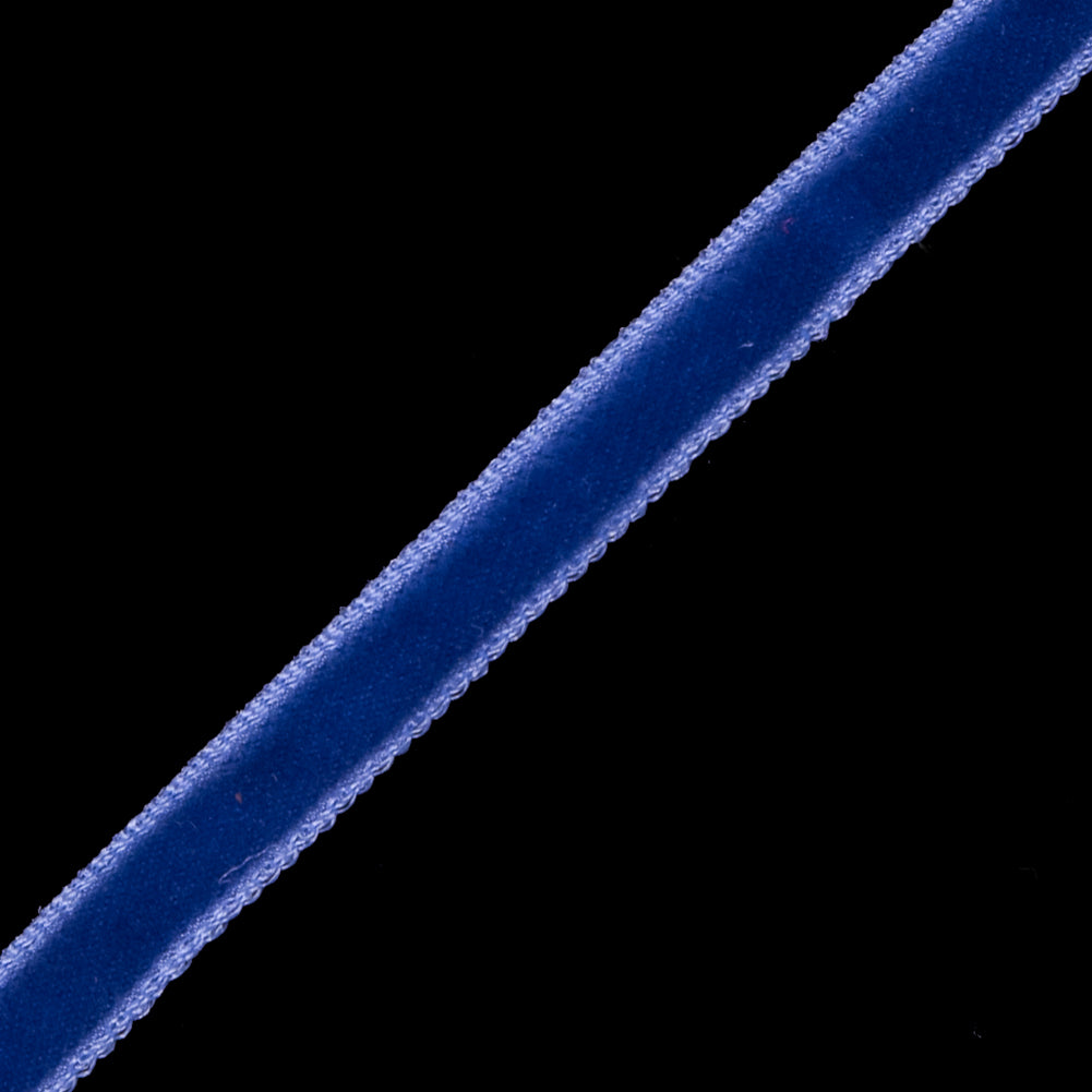Periwinkle Single Face Velvet Ribbon - 0.125 - Detail