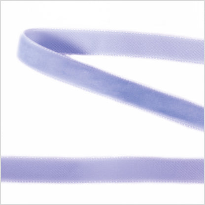 Light Lilac Single Face Velvet Ribbon - 0.375