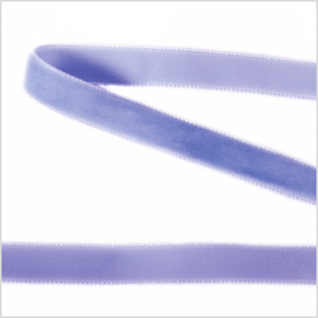 Lilac Single Face Velvet Ribbon - 0.375"