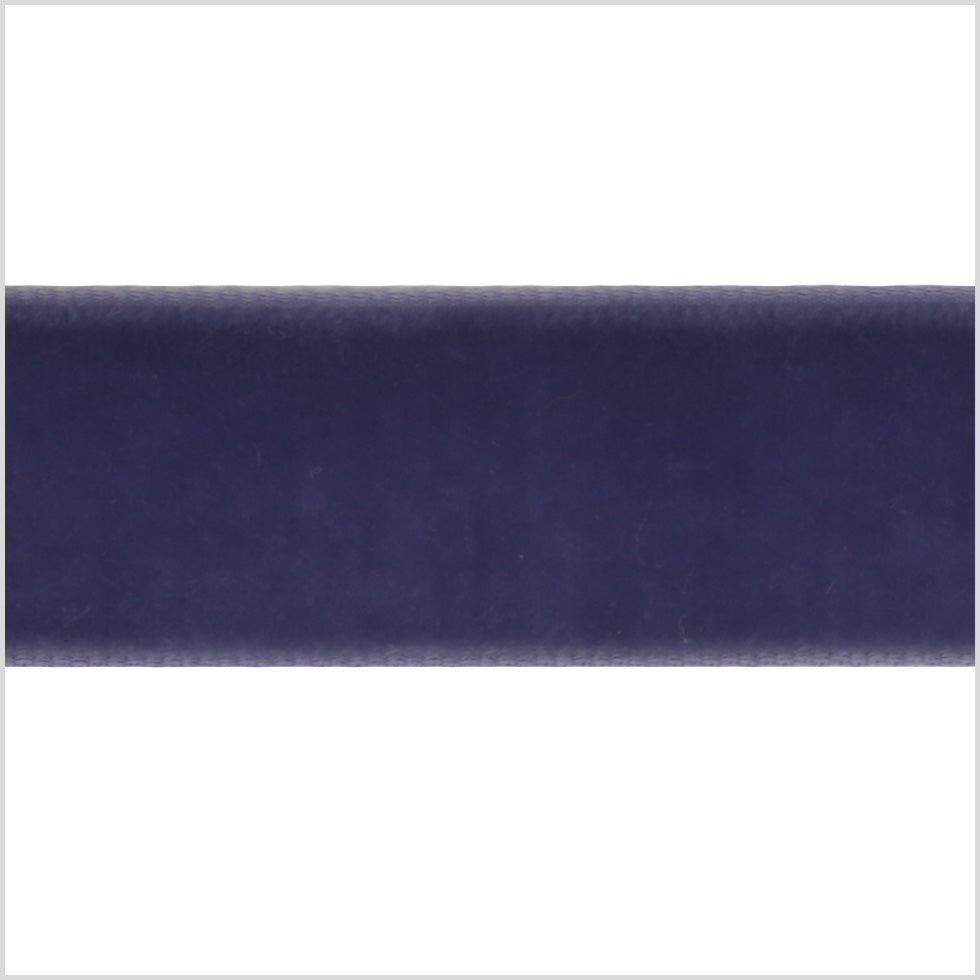 Purple Gray Single Face Velvet Ribbon - 0.875