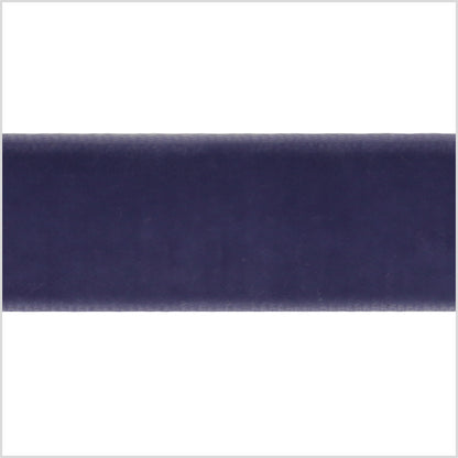 Purple Gray Single Face Velvet Ribbon - 0.875