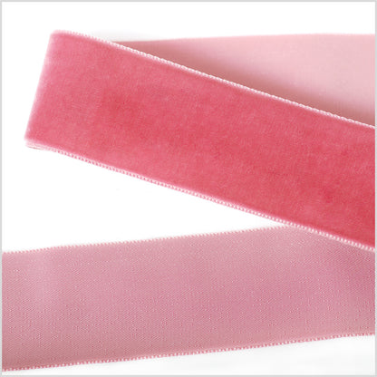 Dark Dusty Rose Single Face Velvet Ribbon - 1.5"