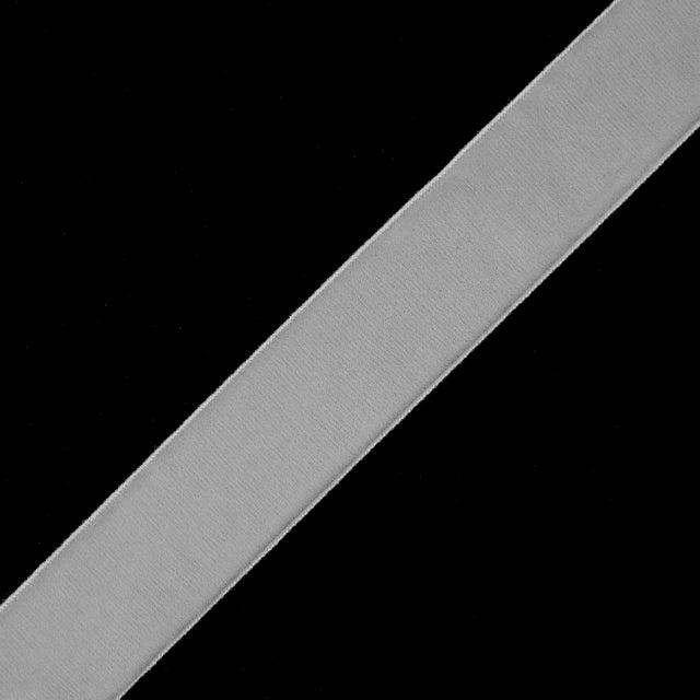 Off-White Single Face Velvet Ribbon - 1.5