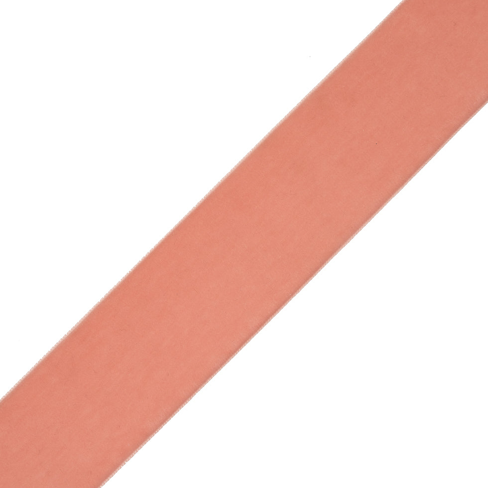 Coral Single Face Velvet Ribbon - 2