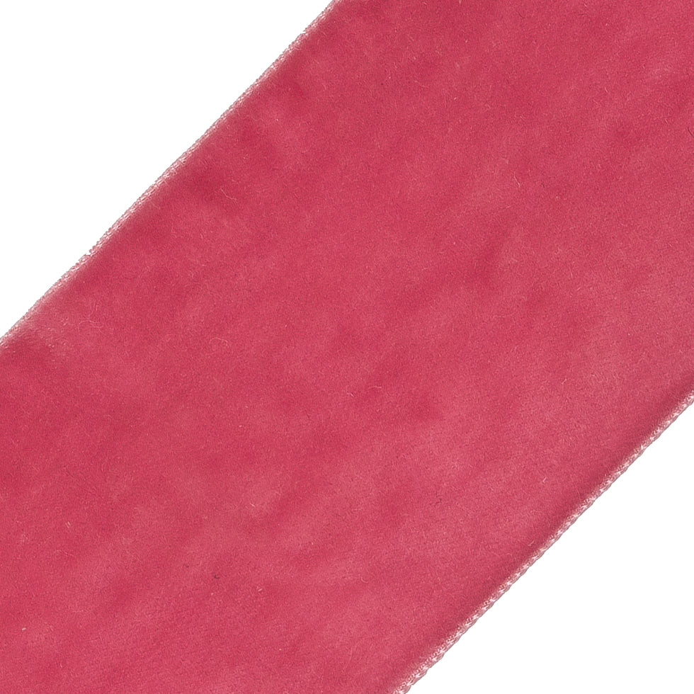 Dark Dusty Rose Single Face Velvet Ribbon - 2 - Detail