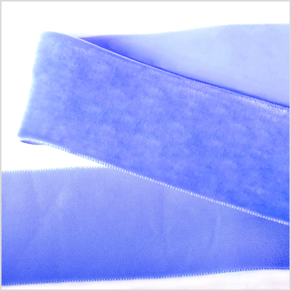 Lilac Single Face Velvet Ribbon - 2