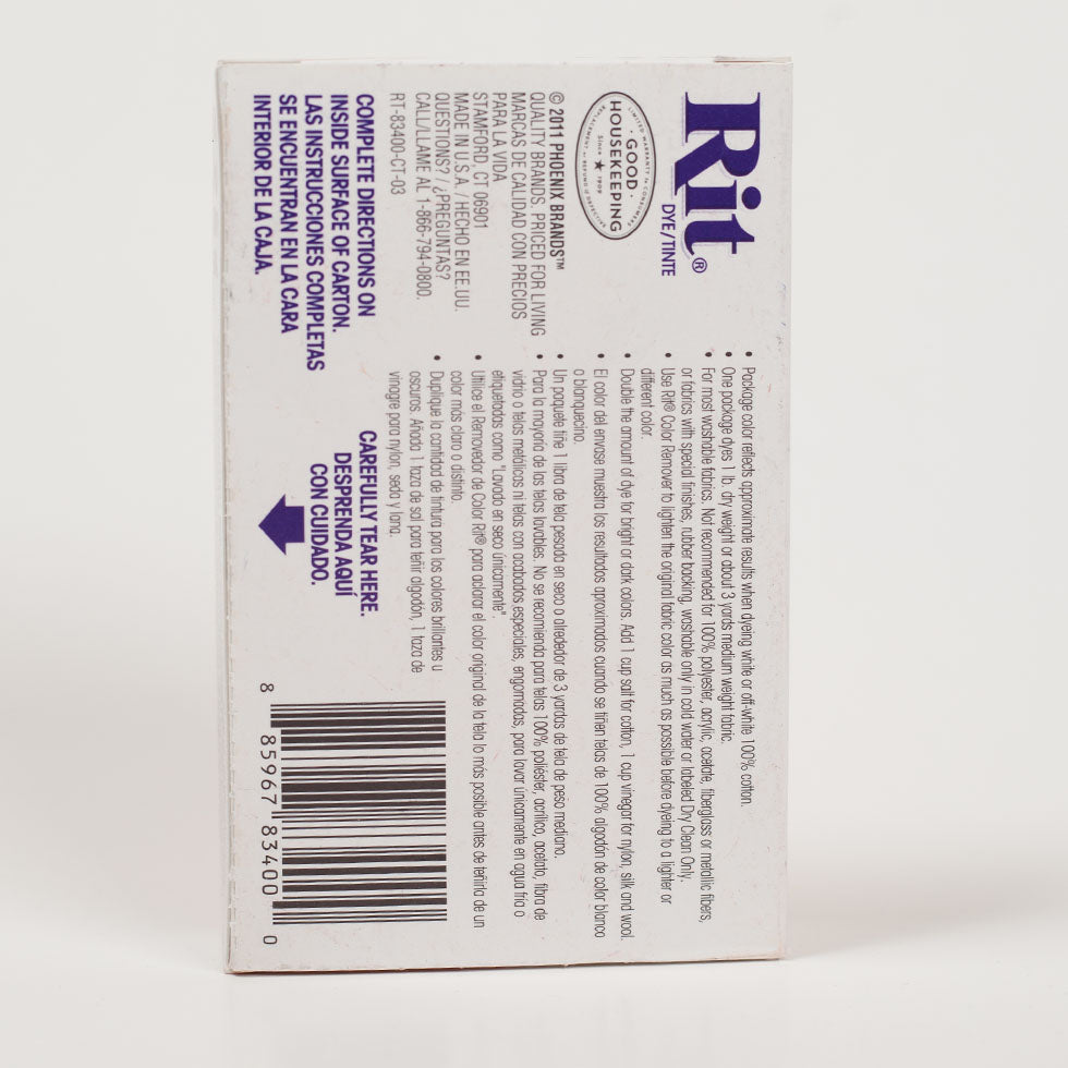 Rit All-Purpose Box Fabric Dye - Black - 1 1/8oz Detail