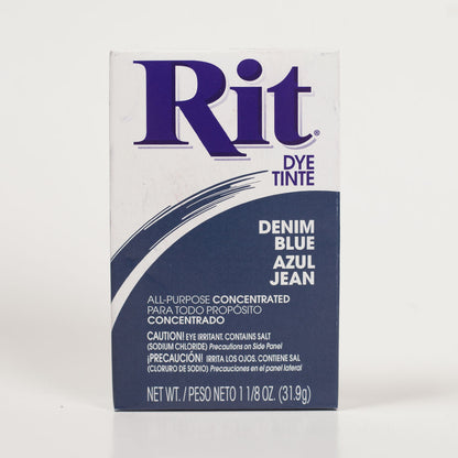 Rit All-Purpose Box Fabric Dye - Denim Blue - 1 1/8oz