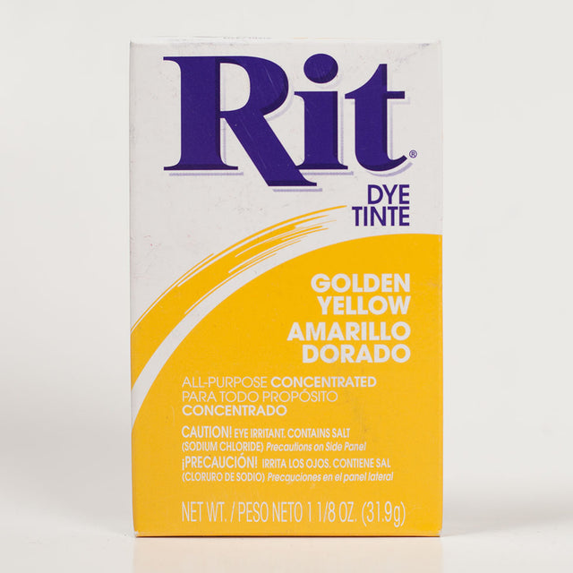 Rit All-Purpose Box Fabric Dye - Golden Yellow - 1 1/8oz