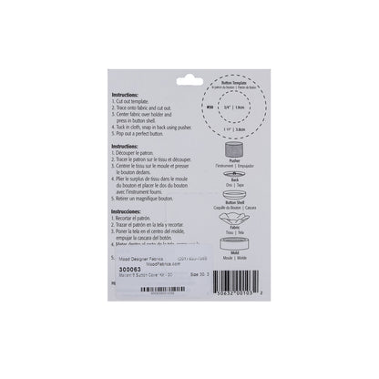 Maxant Button Cover Kit Size 30 - 6ct Detail
