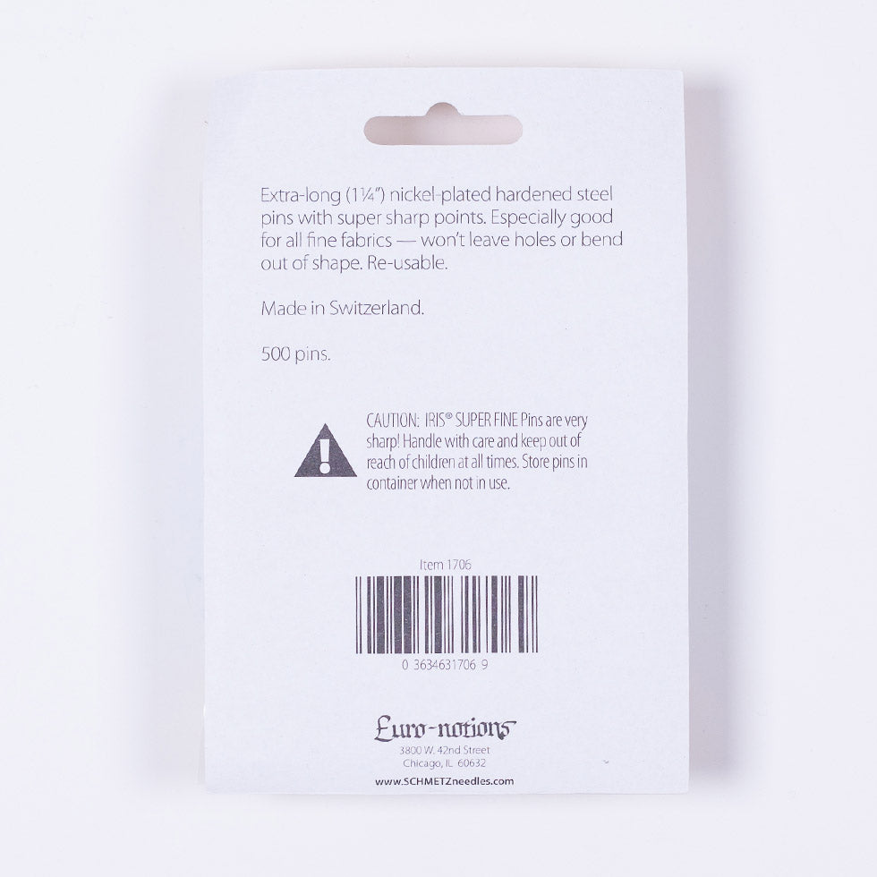 Gingham Square Iris Pins - Detail