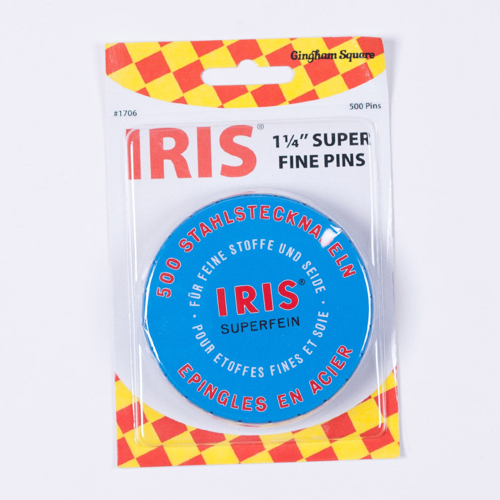 Gingham Square Iris Pins