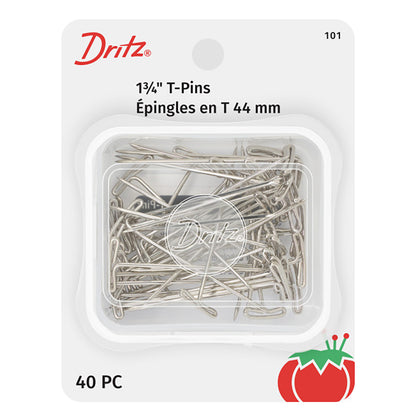Dritz T-Pins - 1.75" Nickel - 40 ct