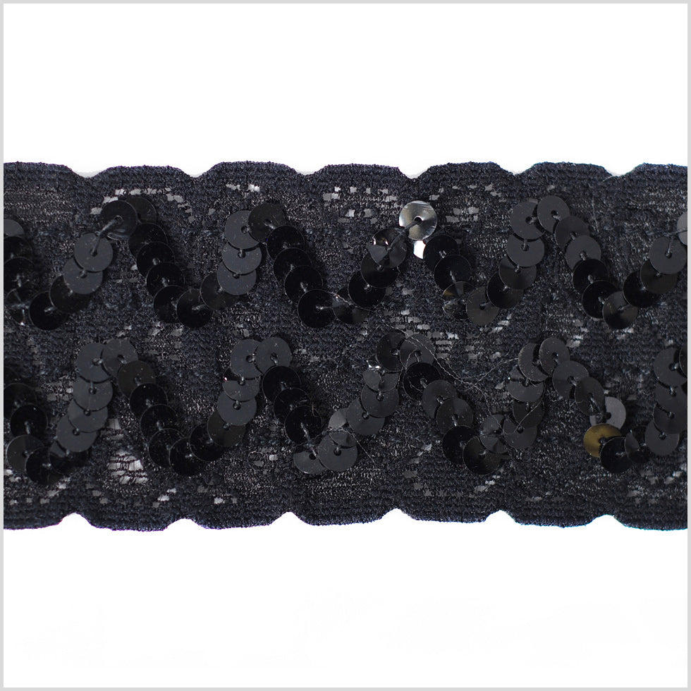 Black Sequin Lace