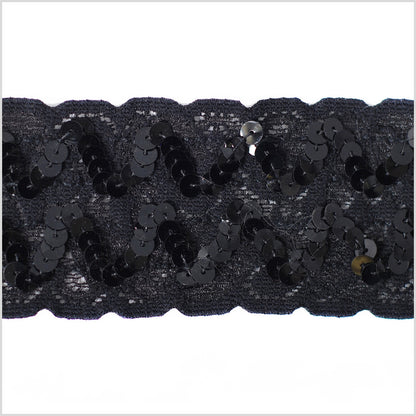 Black Sequin Lace