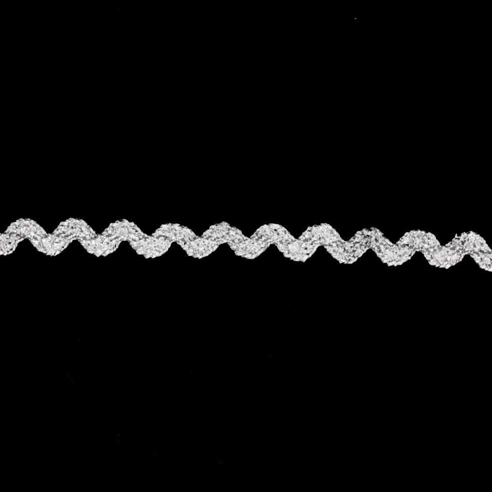 25mm Silver Ric Rac 0.25