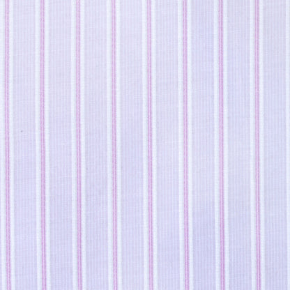 Lavender/White Striped Shirting - Detail